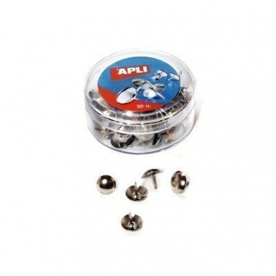 Chinchetas Apli 11725/ 50 unidades/ Níquel