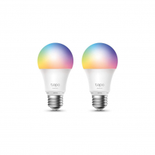 TP-Link Tapo L530E Bombilla de Luz Wi-Fi Inteligente Multicolor E27 Pack 2 Unidades