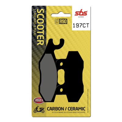 CT Scooter Carbon Tech Organic Brake Pads SBS 197CT