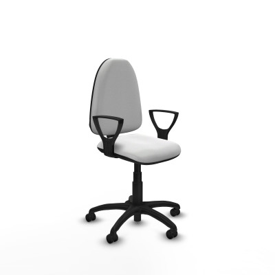 Aýna CP bali blanco brazos fijos base poliamida ruedas engomadas 50mm
