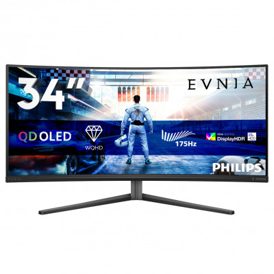 Evnia 6000 34M2C6500/00 pantalla para PC 86,4 cm (34) 3440 x 1440 Pixeles Wide Quad HD QD-OLED Gris
