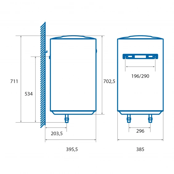 Termo eléctrico Cata CTRH-50-REV, 46 litros, 1.500 W, multiposición, clase C, blanco - imagen 7