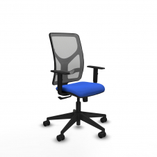 Piqueras y Crespo Motilla sincro malla gris bali azul brazos 1D base piramidal ruedas 65mm nailon