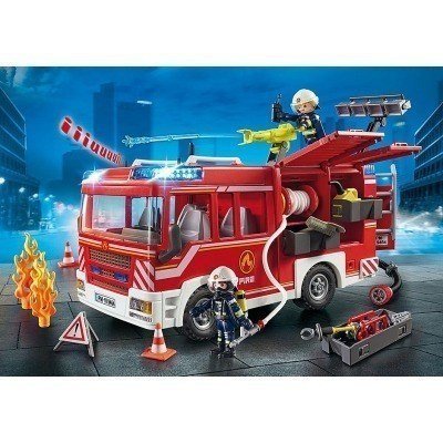 Playmobil ciudad accion - camion de bomberos