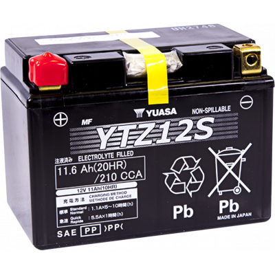 Baterías sin mantenimiento AGM de alto rendimiento YUASA YTZ12S(WC)
