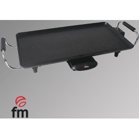 Plancha de asar parrilla FM GP2000, 2000W, 46 x 25 cm