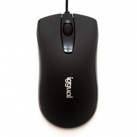 Iggual Ratón óptico COM-BUSINESS-1200DPI negro