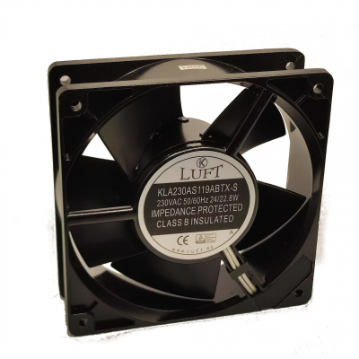 VENTILADOR 230Vac 120x120x38mm 22,8W 2 Terminales BOLAS Luft