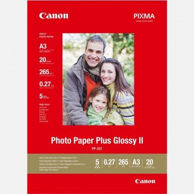 Papel fotografico canon 2311b020 brillo ii plus pp - 201 a3 - 20 hojas
