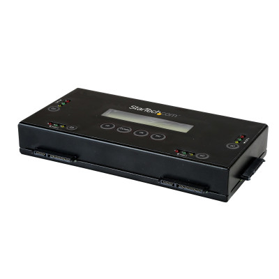 StarTech.com Borrador de 4 Bahías para Discos Duros y SSD SATA de 2,5 y 3,5 - Desinfectador Externo de Discos para Borrado Seguro con 9 Modos - Puerto RS232 - Cumple con NIST/DOD y TAA