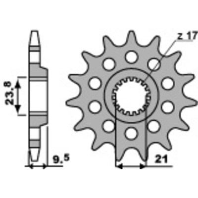 PBR Steel Standard Front Sprocket 2133 - 520 2133.15.18NC