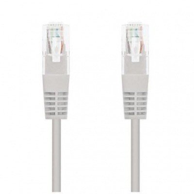 Cable de Red RJ45 UTP Nanocable 10.20.0100-L30 Cat.5e/ 30cm/ Gris