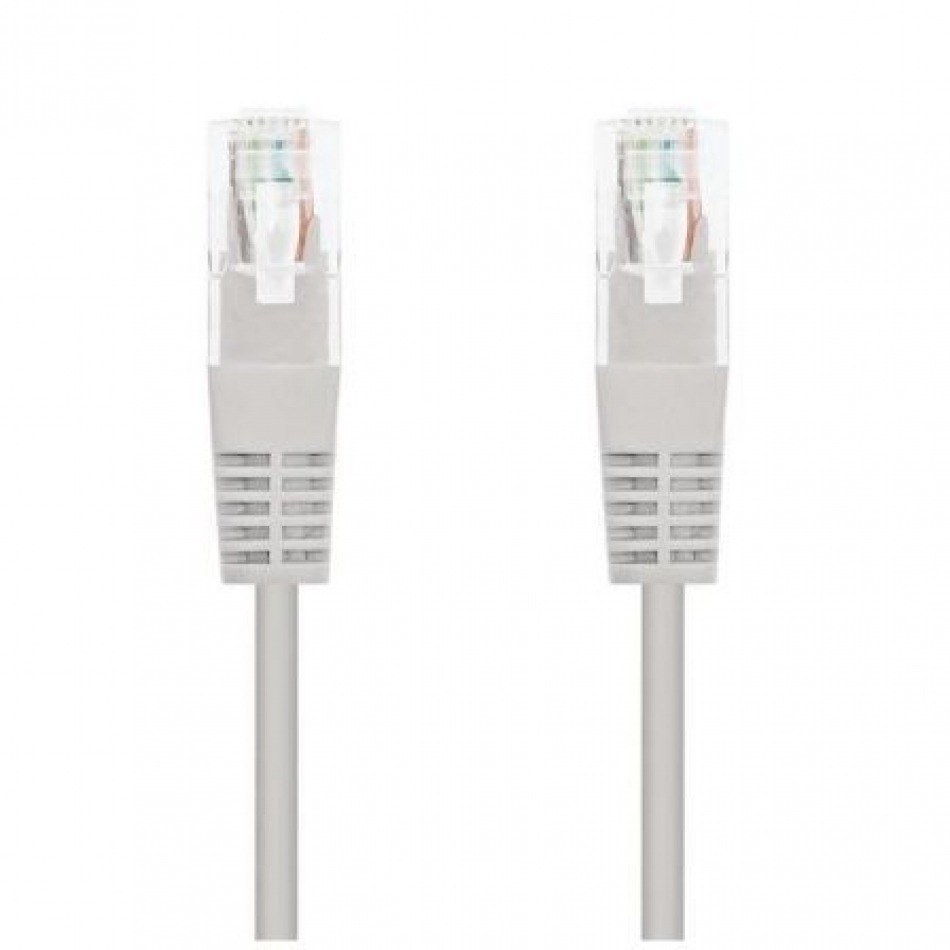Cable de Red RJ45 UTP Nanocable 10.20.0100-L30 Cat.5e/ 30cm/ Gris