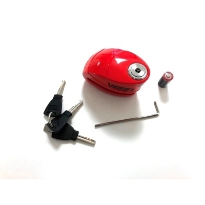 VECTOR Alarm Disc Lock SRA - Red VE50BDA