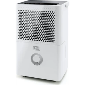 Deshumidificador Black & Decker BXDH12E, 12 litros/día, depósito 1,8 litros, 42 dB, secado de ropa, para 25 m², blanco