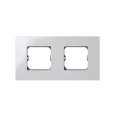 Marco doble serie 27 play blanco