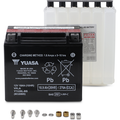 Baterías sin mantenimiento AGM YUASA YTX20L-BS(CP)