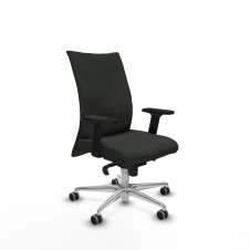 Piqueras y Crespo Albacete confidente sincro bali negro brazos 2D base aluminio ruedas 65mm engomadas