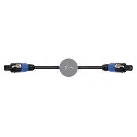 Cable señal de audio Conector altavoz macho a conector altavoz macho Fonestar SP-820-20