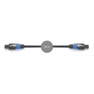 Cable señal de audio Conector altavoz macho a conector altavoz macho Fonestar SP-820-20