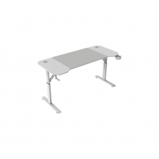 Mars Gaming MGD-ERGO140, Mesa Altura Ajustable 3 Posiciones, Superficie Ergonómica, Estructura Metálica, Alfombrilla XXL, Soporte Auriculares + Bebi