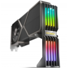 SOPORTE GPU ANTEC GPU ARGB NEGRO ALTURA AJUSTABLE BASE MAGNÉTICA