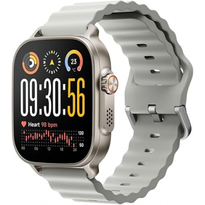 Realme Watch 5 Smartwatch Pantalla Amoled 1,97 - IP68 - Autonomia hasta 16 Dias - Cuerpo de Aluminio - NFC - Color Plata