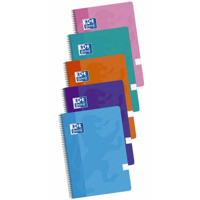 400091366 cuaderno y block Folio 80 hojas Colores surtidos