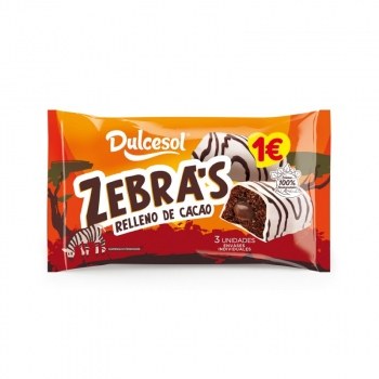 Dulcesol Bombón Zebra Pack 3 Unidades 120Grs