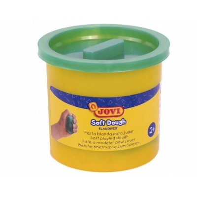 Jovi Soft Dough Blandiver Pack con 5 Botes de Pasta de Modelar 110gr - Blanda y Flexible - Facil de Amasar y Moldear - Ideal para Iniciacion al Modelaje - Color Verde