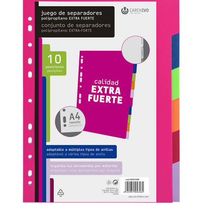 49051099 divisor Polipropileno (PP) Multicolor 1 pieza(s)