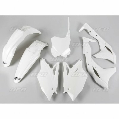 Kit plástica completo UFO Kawasaki color blanco KAKIT224-041 KAKIT224@047