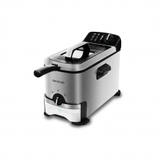 Cecotec CleanFry Infinity 3000 ProFilter Sencillo 2400 W Freidora Negro, Acero inoxidable