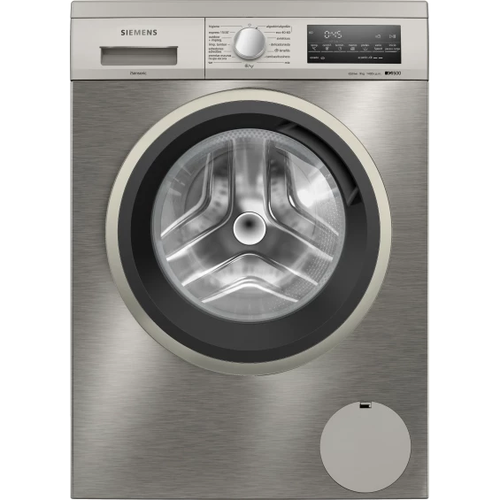 Lavadora Siemens WU14UT6KES, 9 kg, 1400 rpm, clase A, acero antihuellas