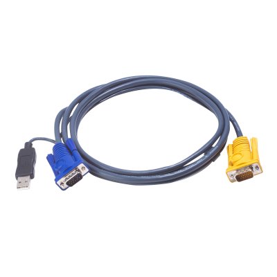 Cable KVM USB con SPHD 3 en 1 y conversor PS/2 a USB integrado de 1,8 m