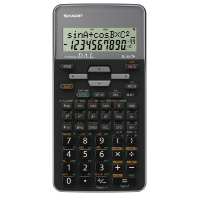 EL-531TH calculadora Bolsillo Calculadora científica Negro, Gris