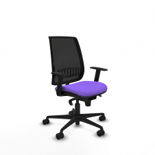 Piqueras y Crespo Alares sincro malla negra bali lila brazos 1D base nailon ruedas 65 mm nailon