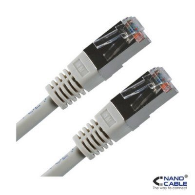 LATIGUILLO DE RED NANOCABLE 10.20.0601 - RJ45 - FTP - CAT5e - 1M - GRIS