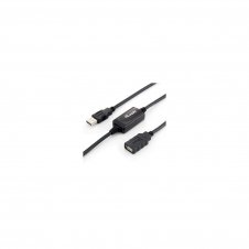 CABLE USB A M A USB A H 10MT EQUIP NEGRO 133310
