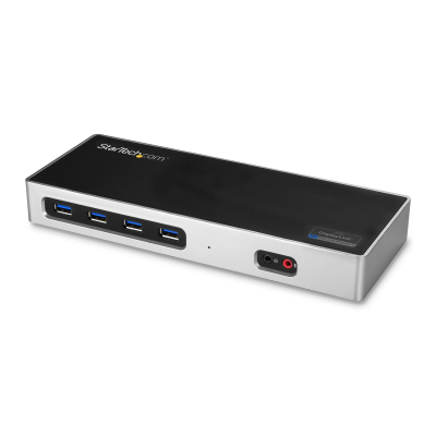 Dock USB-C y USB-A - Docking Station para 2 Monitores DisplayPort y HDMI de 4K 60Hz - Replicador de Puertos USB 3.0 para Portátil USB TipoC o USB-A - 6xUSB Tipo A - Mac/Windows