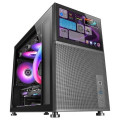 CAJA MICROATX GAMING MARS GAMING MC-LCD NEGRA CON PANTALLA IPS 8
