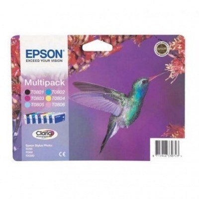 Epson T0807 Pack de 6 Cartuchos de Tinta Originales - C13T08074011