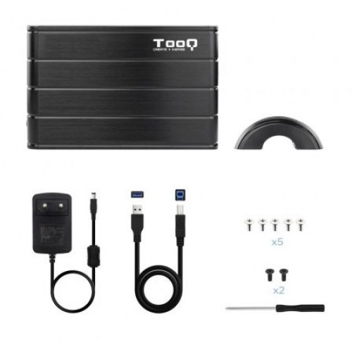 Caja Externa para Disco Duro de 3.5 TooQ TQE-3530B/ USB 3.1