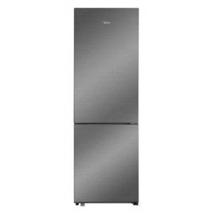 Frigorífico combi Midea MDRB548MME46, 186 x 59.5 x 67 cm, Total No Frost, clase E, 273 kWh/año, 35 dB, 401 litros, Platinum Fresh, inox