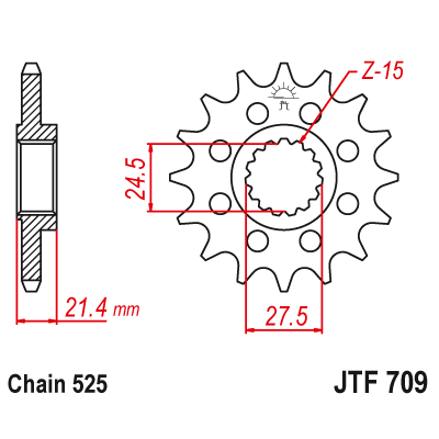 Piñón JT SPROCKETS JTF709.16