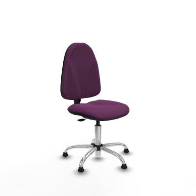 Algarra CP similpiel morado base cromada topes