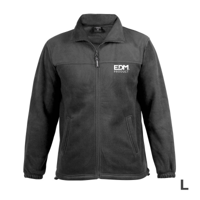 *merchandising* chaqueta polar fleece 280g/m² con cremallera edm talla-l