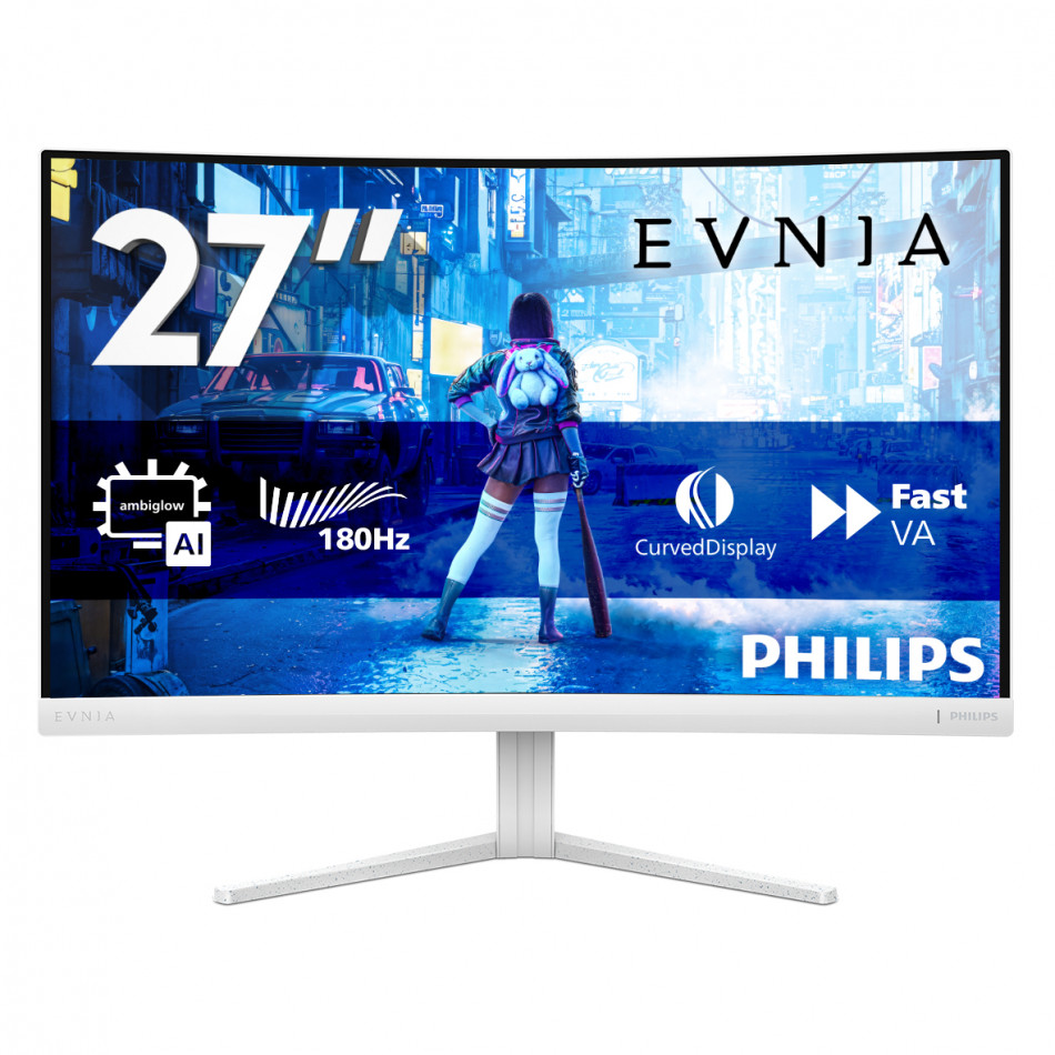 Evnia 5000 27M2C5201L/00 pantalla para PC 68,6 cm (27") 1920 x 1080 Pixeles Full HD LCD Blanco