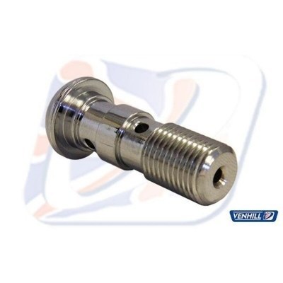 Tornillo doble alomado M10x1 Venhill cromado 210100DC