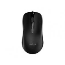 Ratón NILOX Óptico USB-A 2400dpi Negro (MOUSB1014)